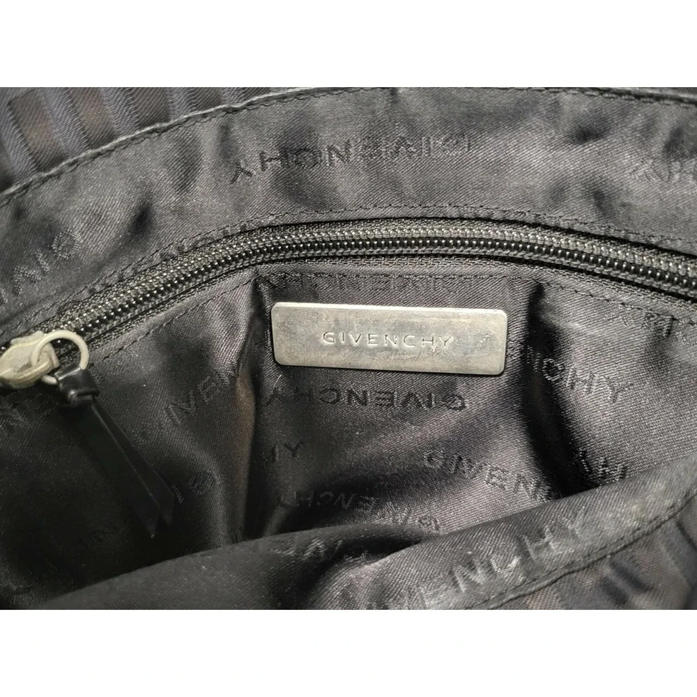 Auth GIVENCHY 2Way Handbag‎ Shoulder Bag Brown Nylon/Leather